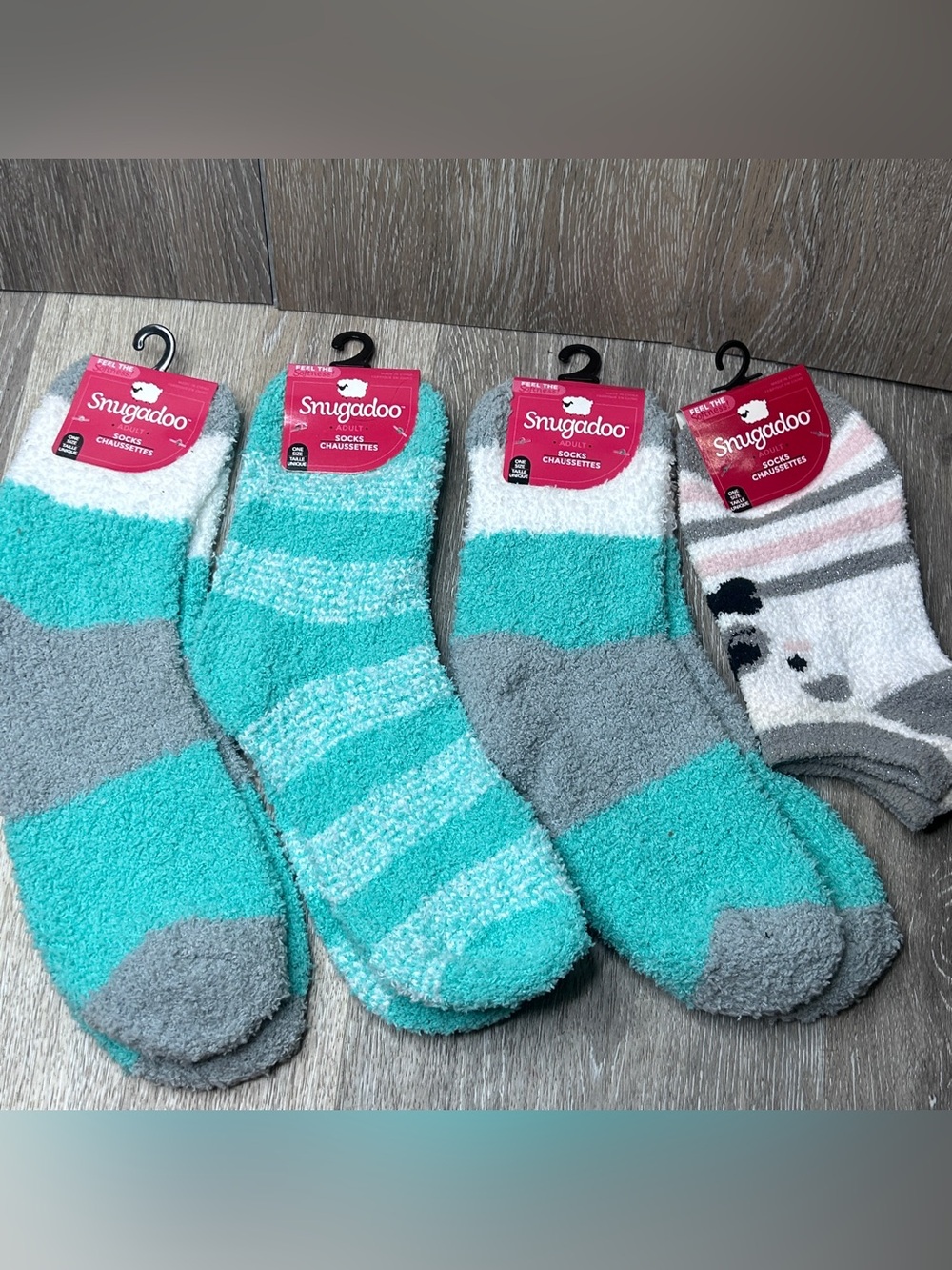 Snugadoo Ultra Soft Fuzzy Socks Bundle • Plush Cozy Warm Adult Socks • Comfort